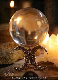 A globe of glass or crystal used to foretell the future. Kristallkugel Ca 11 Cm Ab 37 80 Jetzt Reduziert