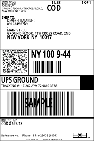 An address label, tracking label, and shipping record combined into one form. Print Ups Shipping Labels Using Thermal Printers From Woocommerce Shopify Pluginhive