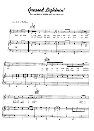 GREASED LIGHTNING Piano Sheet music | Easy Sheet Music