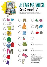 Alerte Aux Vacances Telechargez La Liste Super Pratique Pour Aider Votre Enfant A Faire Son Sac Lui Meme Learn French Traveling By Yourself Education