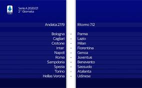 La lista dei capocannonieri del campionato italiano giornata per giornata. Calendario Serie A 2020 2021 Completo Tutte Le Giornate Sky Sport