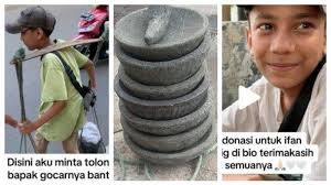 Kisah Pilu Ifan, Bocah Bandung Jualan Pikul Cobek hingga Bahu Miring,  Ditinggal Orangtua Sejak Lama