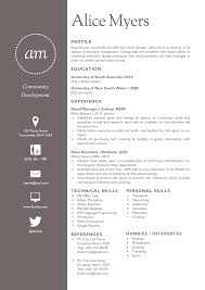 The Alice Resume 2 Resume Template Resume Skills Section Creative Resume