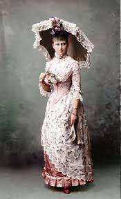 Russia Historical Dresses Victorian Fashion Bustle Dress