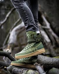 Nike Special Field Air Force 1 Sf Af 1 Camo Green In The Wild Rare Sneakers Sneakerheads Kick Nation Kick Soci Sneakers Men Fashion Nike Air Shoes Boots