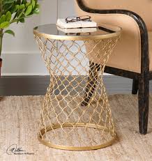 Uttermost Naeva Gold End Table Gold End Table End Tables Side Table