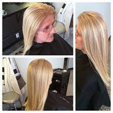 Wella S Special Blondes High Lift Color On Salt And Pepper Hair With No Highlighting Beautiful Mulit To Salt And Pepper Hair Blonde High Hair Color Highlights