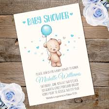 Boys watercolor blue gold baby shower invitations. Teddy Bear Baby Shower Invitations Online Cheaper Than Retail Price Buy Clothing Accessories And Lifestyle Products For Women Men