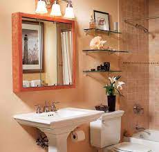 Look for bathroom wall shelves to increase storage in smaller baths, like powder rooms, while keeping floor space open. 15 Bathroom Spaces With Glass Shelving Home Design Lover