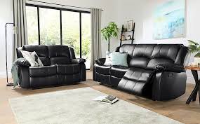 We found the best reclining sofas you can buy now, including traditional and modern options. Dakota Black Leather 3 2 Seater Recliner Sofa Set Furniture And Choice
