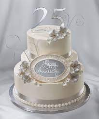 Silver Anniversary 25th Wedding Anniversary Cakes Silver Wedding Anniversary Cake Wedding Anniversary Cakes