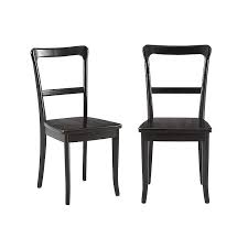 black wooden vintage dining chairs, set