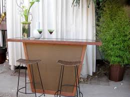 If you are building a full sized cabinet, you should not have any problems finding room for everything. Build An Outdoor Bar With A Pebble Top Hgtv