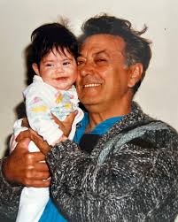 In their 60s, Frank and Ellie began to feel that something was missing from  their lives—grandchildren. Pictured here is Frank with his first  granddaughter and Frazetta Girls founder, Sara (@sarafrazetta), in 1989. #