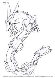 Learn How To Draw Rayquaza From Pokemon Pokemon Step By Step Drawing Tutorials All Pokemon Drawing Pokemon Sketch Pokemon Coloring Pages