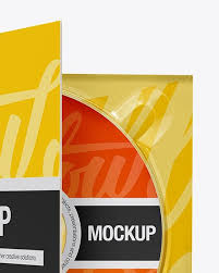 Half Open Digipak Mockup Half Side View In Packaging Mockups On Yellow Images Object Mockups Mockup Packaging Mockup Dvd Packaging