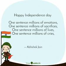 Stop blaming others for your unhappiness. Happy Independence Day Quotes Writings By Abhishek Jain Yourquote