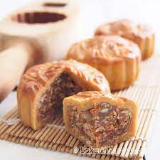 Five Nuts Mooncake Or Assorted Nuts Mooncake Bake With Paws Desserts Mooncake Recipe Dessert Dishes