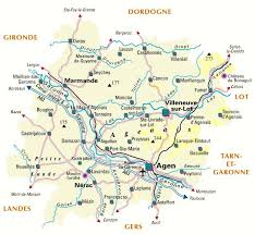 Carte Plan Du Departement Lot Et Garonne 47 Lot Et Garonne Garonne Lot Et Garonne Carte