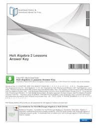 Answer key will be made available through online mode by various institutes website. Holt Algebra 2 Lessons Answer Key Mcdougal Algebra 1 Geometry Algebra 2 My Hrw Holt Mcdougal Algebra 1 Geometry Algebra 2 My Hrw Geometry Algebra 2 2012 Tennessee Edition Pdf Document
