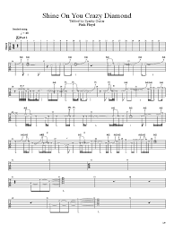 Pink floyd shine on you crazy diamond chords. Pf Shine Onu Crazy Diamond Songs Songs Written