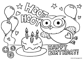 The article portrays this bird in both realistic and cartoon forms. Happy Birthday Gigle Hoot Hoot09bc Coloring Pages Printable