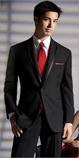 Black And Red Prom Tux The Bridal And Tuxedo Shop Quinceanera Dresses New York Queens Black And Red Suit Mens Red Suit Prom Outfits