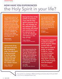 The holy spirit is our teacher: How Have You Experienced The Holy Spirit In Your Life Northwest Catholic Read Catholic News Stories