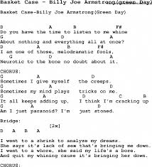 Do You Have A Time To Listen To Me Whine Song Basket Case By Billy Joe Armstrong Green Day With Lyrics For Vocal Performance And Accompaniment Chords For Ukulele Guitar Banjo Etc Canciones Musica