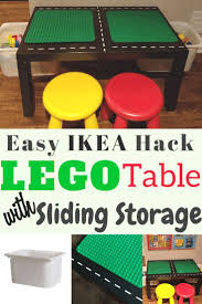 Diy Lego Table With Storage Easy Ikea Hack The Kids Wlll Love Lego Table With Storage Lego Table Diy Lego Table