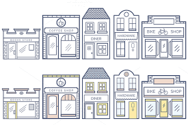 13 Business Buildings Vector Building Illustration House Doodle Illustration