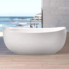 Von runden und ovalen badewannen über zu. Ottofond Freistehende Badewanne Ventura 863801bw Duschmeister De