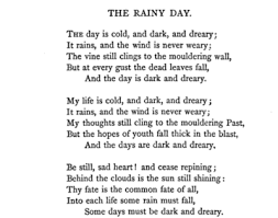 Henry Wadsworth Longfellow The Rainy Day Poetry Words Rainy Day Poem Poem Quotes