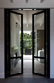 Black Glass Doors Contemporary Living Room Mi Casa French Doors Interior Steel Doors And Windows Doors Interior