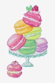 Moderne kreuzstich stickvorlage mit glitch effekt inspirierender spruch diy für küche und wohnzimmer kreuzstich stickmuster stickvorlage zählmuster. Macarons Pattern Free Cross Stitch Patterns Kreuzstich Gratis Kreuzstich Kreuzstichmuster