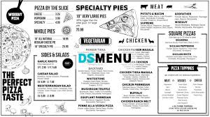 Digitalsignage Pizza Menu Board Designs For Restaurants And Restaurant Marketing On Dsmenu Sketch Menu Board Pizza Menu Menu Board Design Sketch Menu