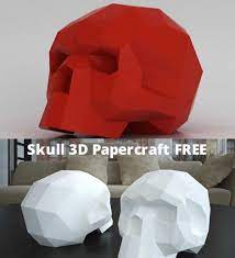 Skull 3d Papercraft Free Free Download Paper Crafts Paper Art Craft Paper Crafts Origami