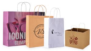 paper bag printing brown and white kraft paper bags free