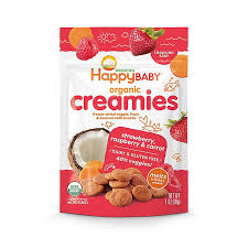 Jellycat fabulous fruit strawberry plush toy. Happy Baby Happy Creamies 1 Oz Organic Dairy Free Snack In Strawberry Raspberry Carrot Bed Bath Beyond