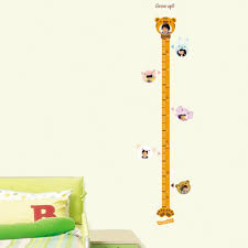 Animal Height Measurement Growth Chart Metric For Children