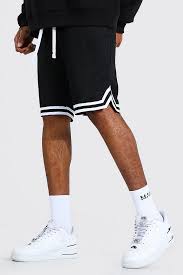 Save 10% with coupon (some sizes/colors) Tall Mesh Basketball Shorts With Tape Boohooman