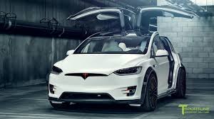 Drawer has a matte black front, along with a brushed metal handle, to match components of the vehicle. T Largo 4 Satin Pearl White Tesla Model X P100d Wide Body Package Youtube