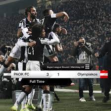 Olympiacos paok live score (and video online live stream) starts on 22 may 2021 at 18:00 utc time in greece cup, greece. Paok Fc On Twitter Finalscore Teliko Apotelesma Sthn Toympa Paok Olympiakos 3 1 Paokoly Superleague