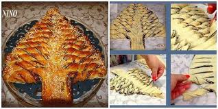 Braided Nutella Christmas Tree Bread Recipe Nutella Christmas Bread Christmas Tree Bread