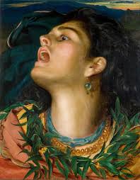 Cassandra," by Anthony Frederick Augustus Sandys (1829-1904)