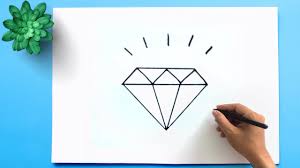In this category you can turn a picture into a drawing of your choice by selecting from a library of different styles including pencil drawings and watercolours. Easy Diamond Drawing How To Draw A Diamond Step By Step Easy Draw Diamond In 1 Minute Youtube