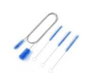 Flexible Straw Drain Brush Line Cleaner - 5 Ft Long Nylon Cleaner Double  Ended Elastic Hose Pipe and 3 Pcs 10 Inch Straw Cleaning Brush for Tumbler,  ...