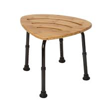 Easy to assemble.natural bamboo corner shower bench seat with storage shelf Dmi Adjustable Height Corner Bamboo Shower Stool Brown Healthsmart Target