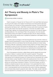 Art Theory and Beauty in Plato's The Symposium