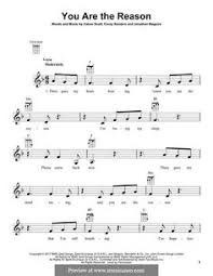 Calum Scott You Are The Reason Sheet Music Pin On Music Instrument Learn